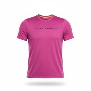 Nike Livestrong Men's XL Pink Performance Dri-FIT T-Shirt